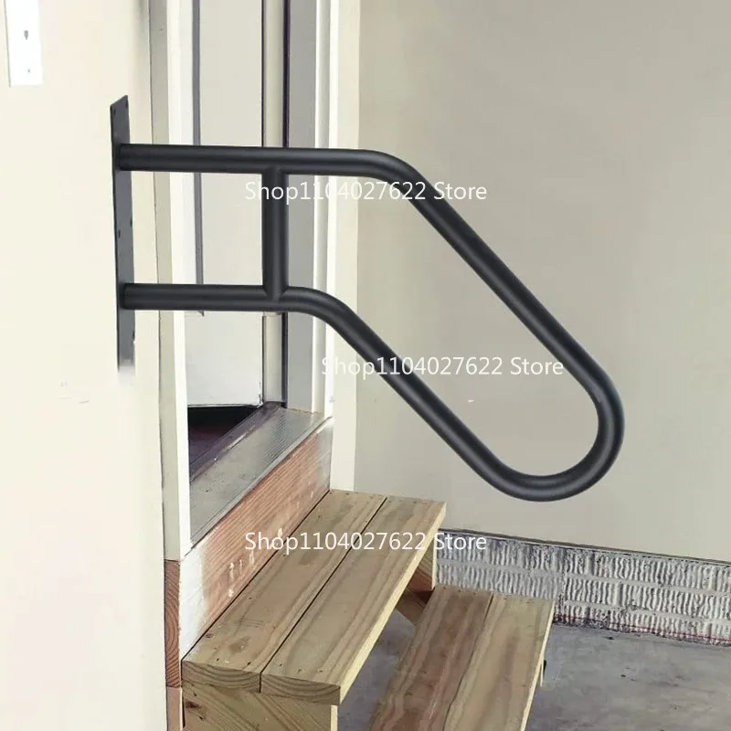 Stair Handrail Kit Indoor Metal Industrial Pipe Wall Enclosure Elderly Child Safety Railing