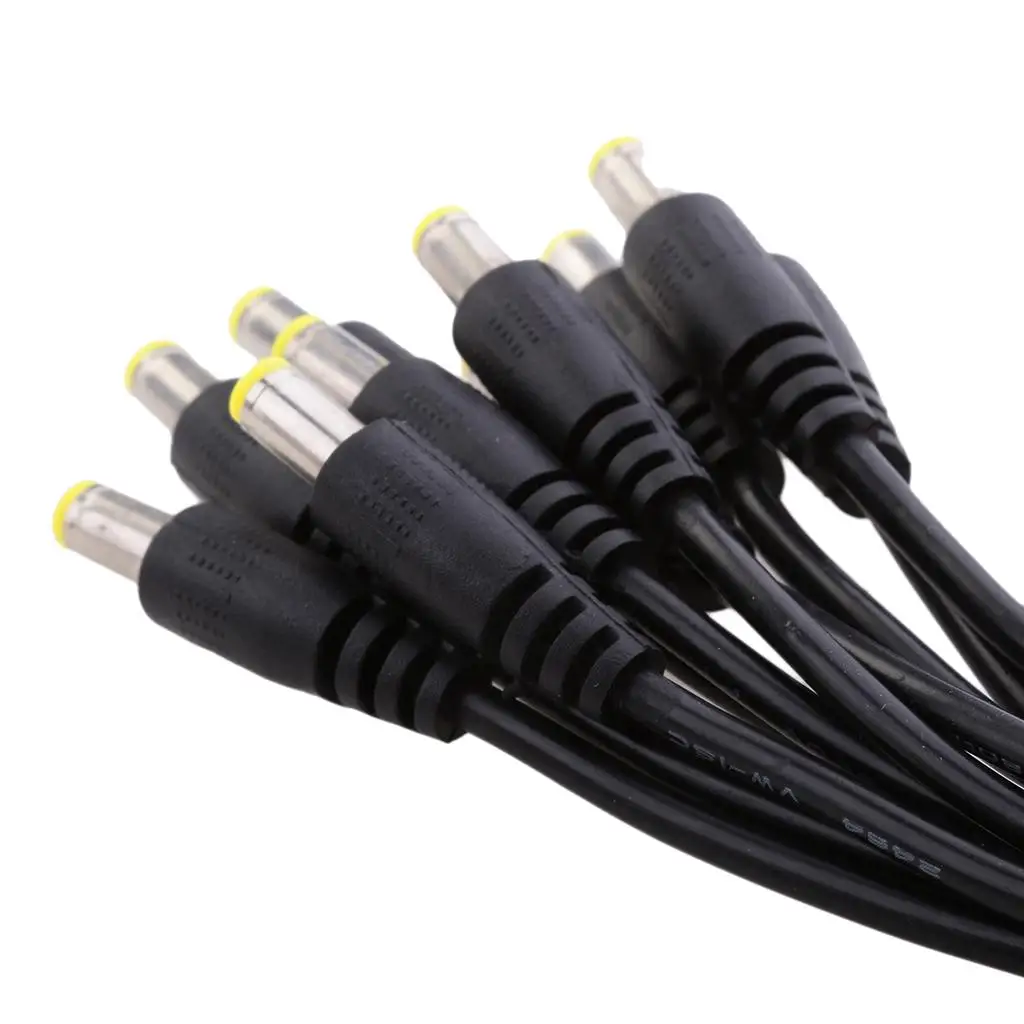 Juego de 10 piezas, conector de alimentación de 12V, Cable hembra de 5,5x2,1mm