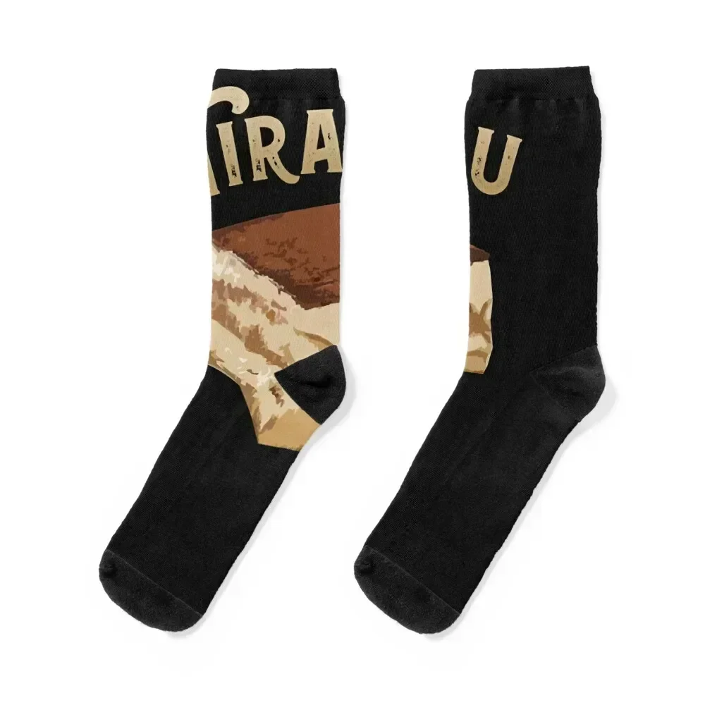 

Tiramisu Socks FASHION designer with print funny gift Socks Male Women's