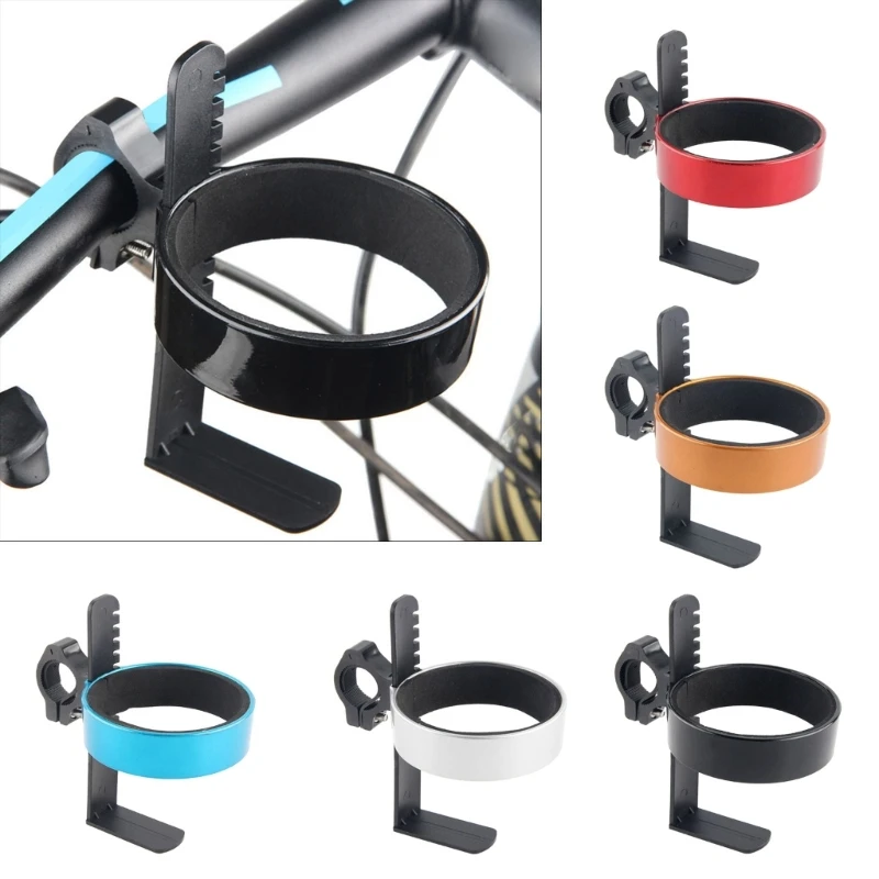 Bike Handlebar Cup Holder Bike Water Bottle Cage Rack Bicycles Water Bottle Holder Tea Coffee Cups Mount Clamp Brackets