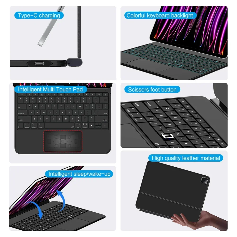 Floating Magic Keyboard for iPad Pro 12.9/13