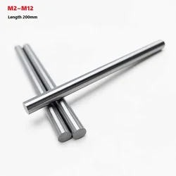 M2~M12 Round Bar Straight Shank Metric HSS High Speed Steel Rod Lathe Tool HSS Round Turning Tool Bar Length 200mm