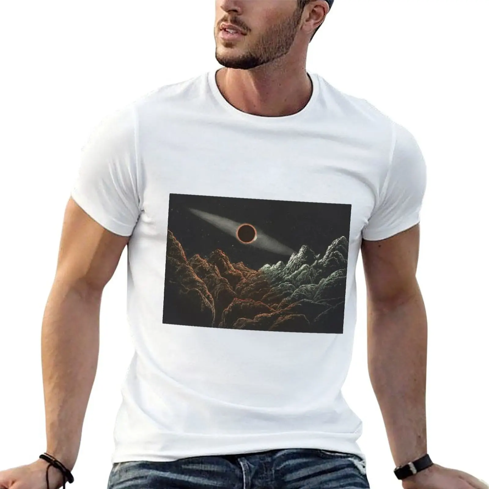 

Vintage Eclipse Illustration by James Nasmyth, 1870 T-Shirt printed t shirts for man t shirts for man graphic funny T-Shirt
