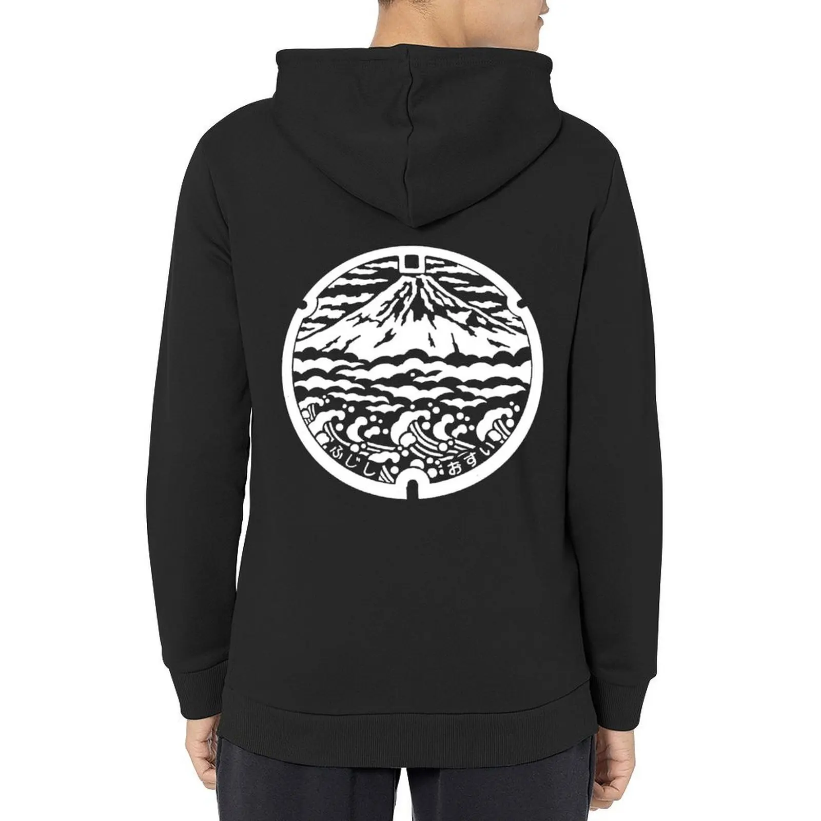 

Manhole cover Japan Mt Fuji Hoodie autumn clothes men's clothes winter clothes men wear new in hoodies