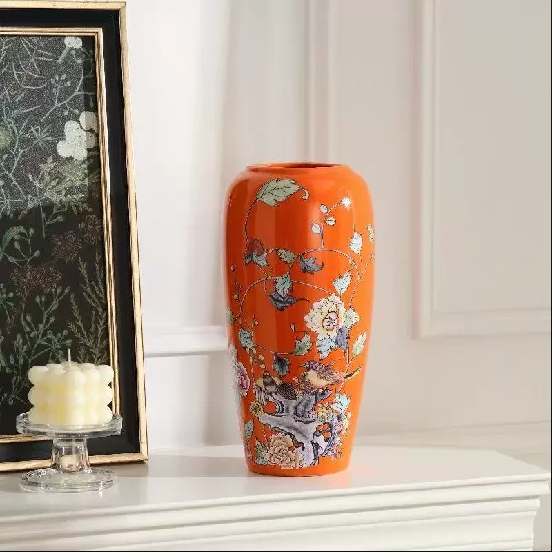Ceramic vases, living room decorations, new Chinese style high-end floral arrangements, housewarming, new home decoration
