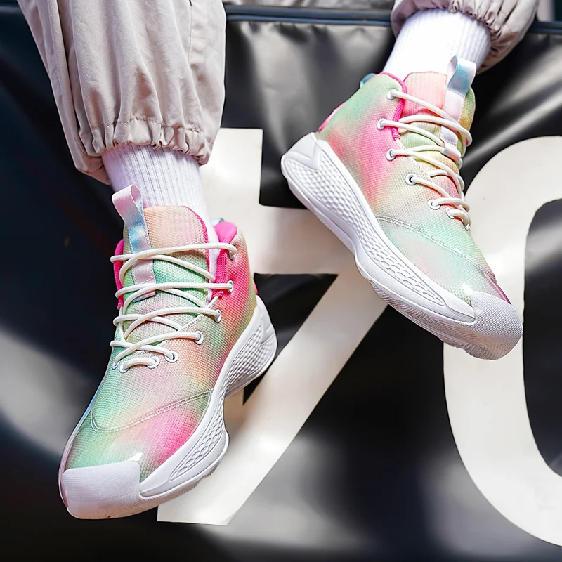 

2025 Professional High-Quality Basketball Shoes for Men And Women Cushioned Breathable Outdoor Sports Running Footwear