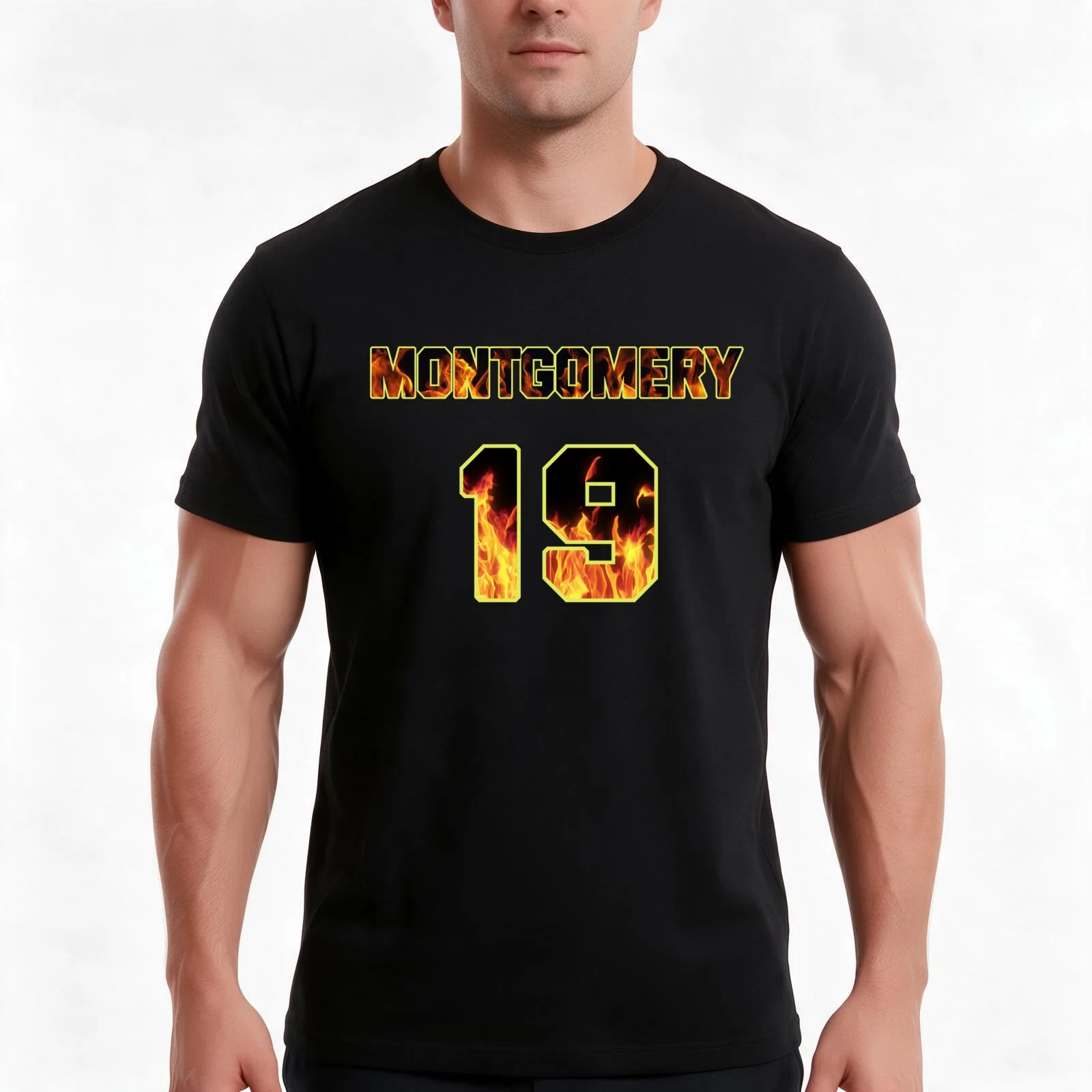 Travis Montgomery Station 19 Jersey Flames T-Shirt Summer Casual Cotton Tee Oversized Streetwear Tops Vintage Graphic Print