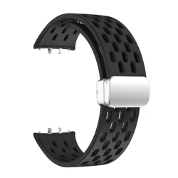 Magnetic Strap For Samsung Galaxy Fit 3 Accessories Silicone loop Metal buckle Breathable belt Bracelet Correa Galaxy Fit3 band
