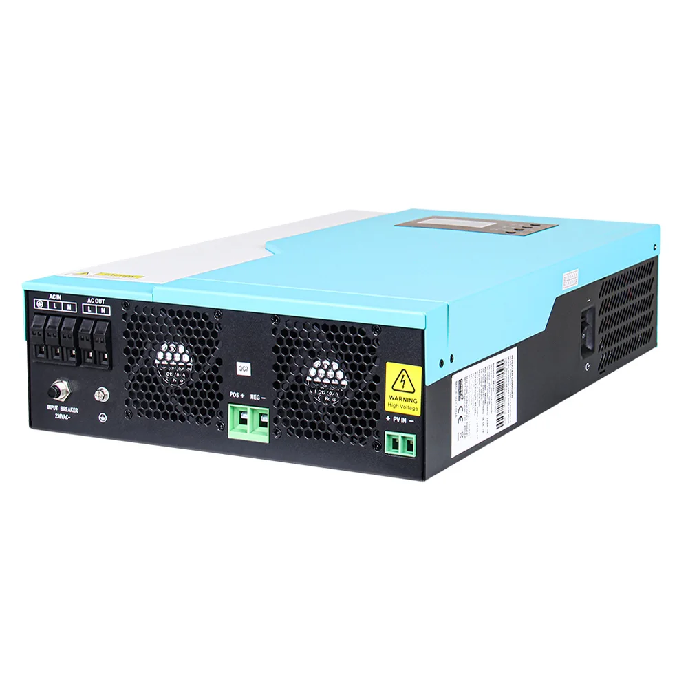 OEM ソーラー インバーター 5.5kw 48vdc 220v 5.5kw 5kw オフグリッド ソーラー インバーター 100A MPPT ソーラー コントローラー付き