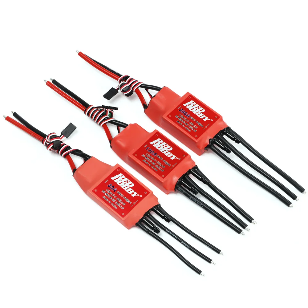 RedHobby ESC 80A 120A 200A Bidirectional Water-Cooled brushless ESC Two-Way ESC for RC Ship Pneumatic Underwater Propeller