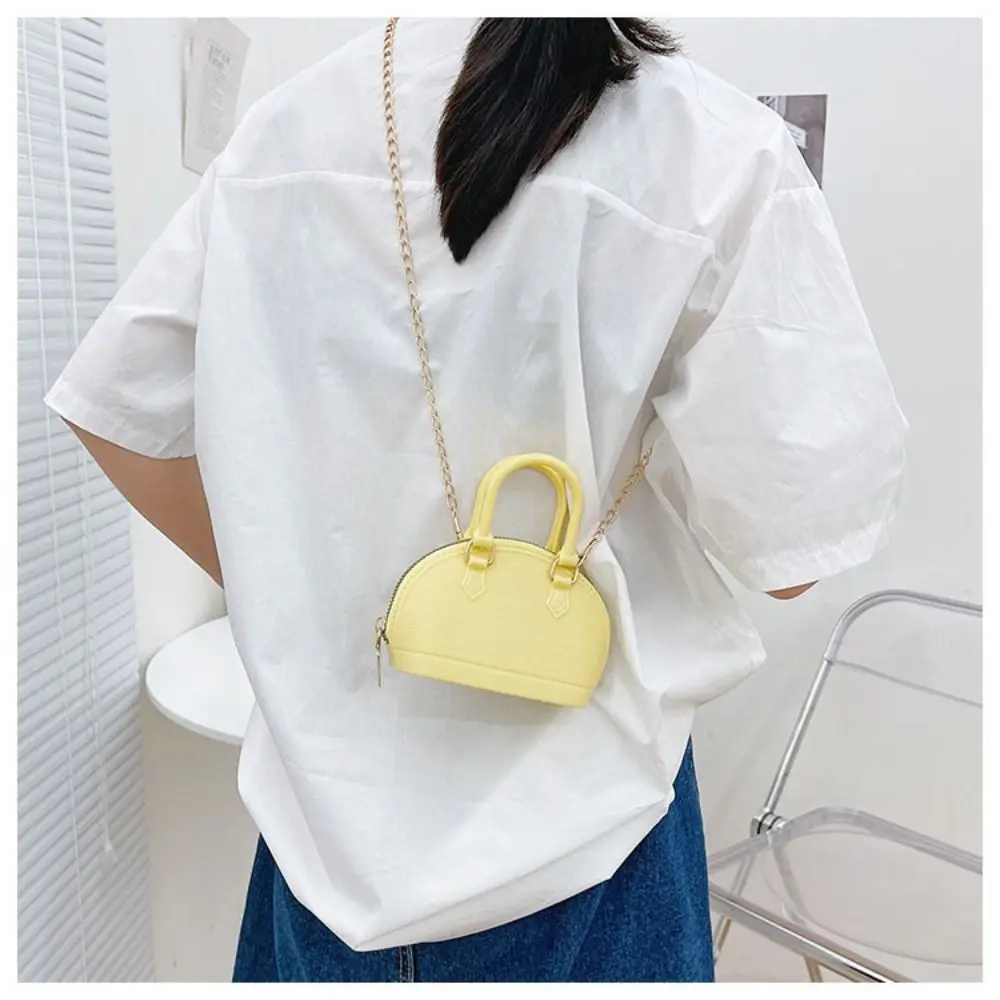 Mini Shell Crossbody Bag Solid Color Pu Leather Underarm Bag One Shoulder Crossbody Bag High-capacity Single Shoulder Bag