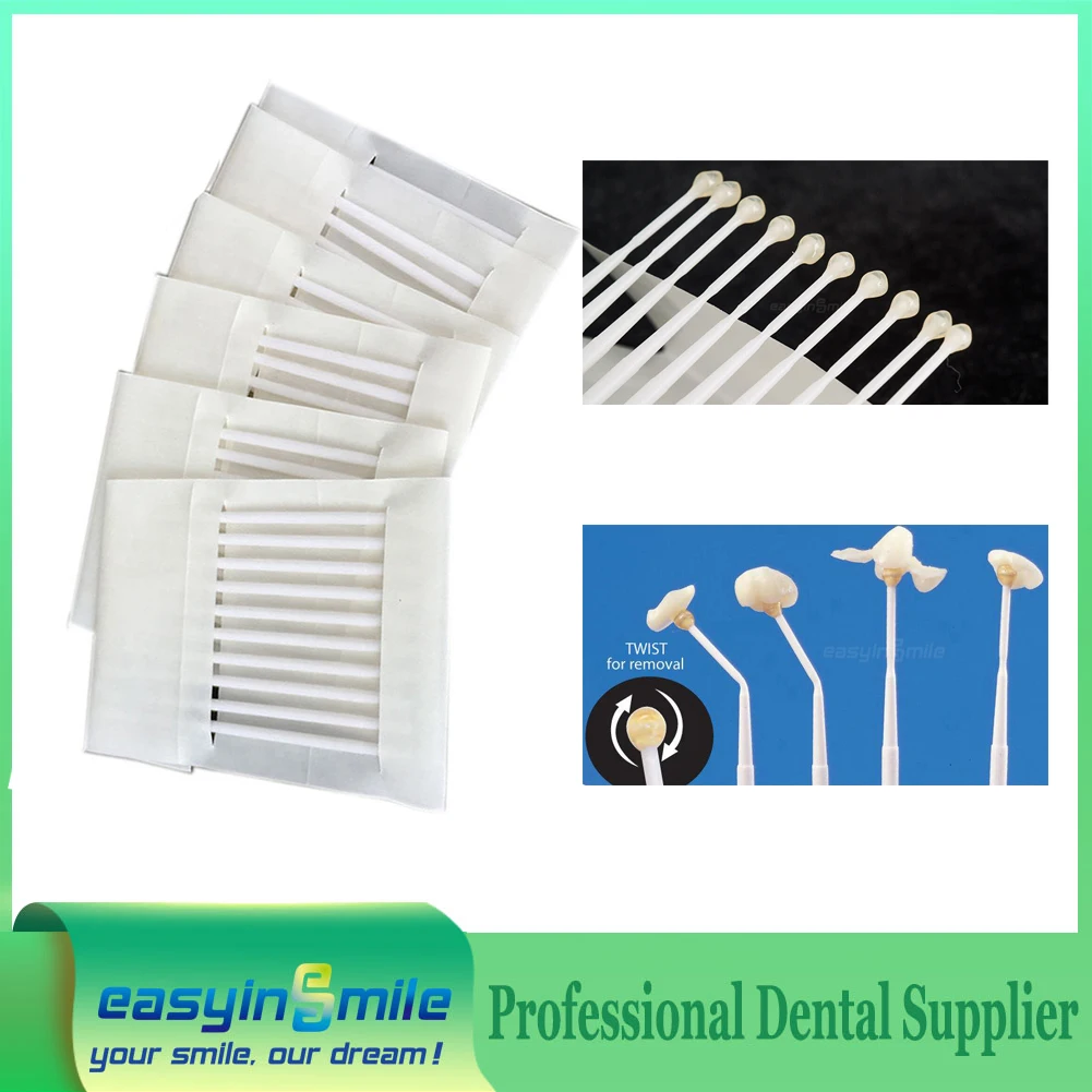 

60pcs/box Easyinsmile Dental Sticky Applicator Brush Disposable Micro Brush Bendable