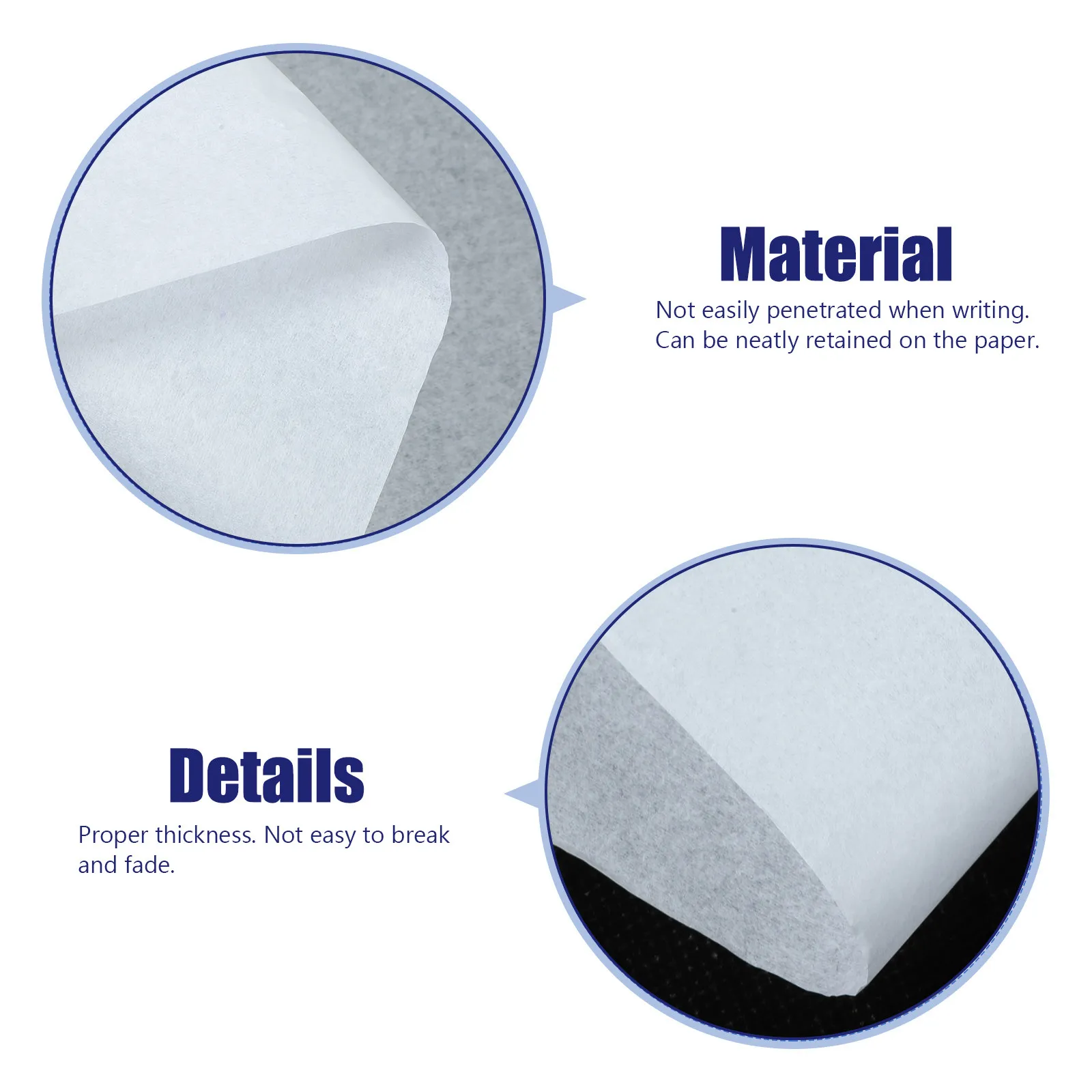 500Pcs Calligraphy Paper Perfect Thickness Non-Fading Ink Absorption Tracing Basic Strokes Practice Paper for Chinese
