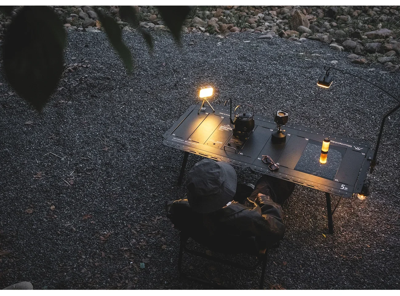 MOUNTAINHIKER 5-teiliger IGT Campingtisch, höhenverstellbarer, klappbarer Outdoor-Tisch, tragbarer BBQ-Kochtisch, IGT-Zubehör – Detail 17