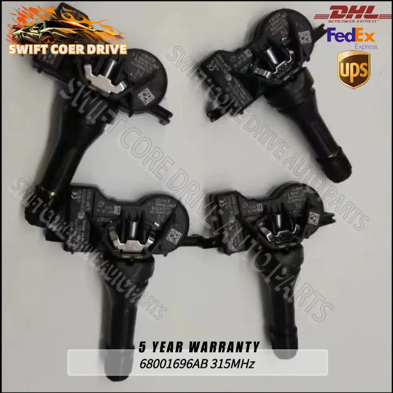 Sensor de Presión de Neumáticos TPMS de 315MHz 68001696AB para Chrysler Prestige Crossfire Dodge Warhorse Jeep Wrangler