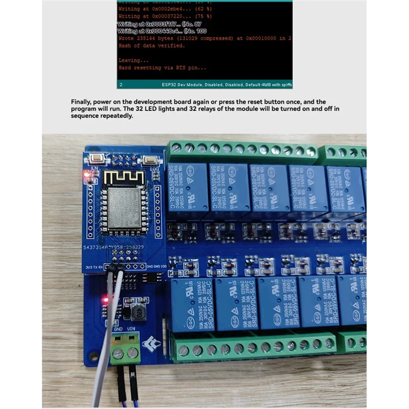 

Y45A-ESP8266 Плата разработки релейного модуля WIFI Bluetooth — 32-канальный источник питания постоянного тока