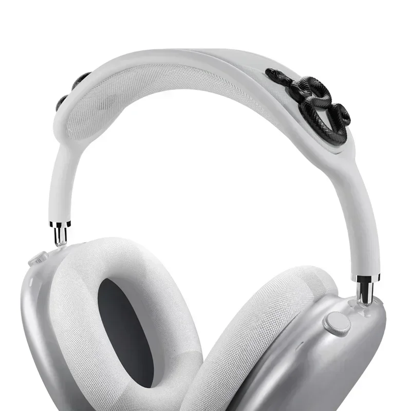 AirPods Max casing Y2K Headphone ular kustom, casing pelindung Aksesori Earphone Airpods Max Replica dekorasi sinar kepala