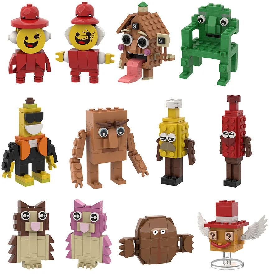 

2026 Новый продукт, серия Brainrot, периферийные игрушки, строительные блоки, строительные блоки ручной работы, игрушки