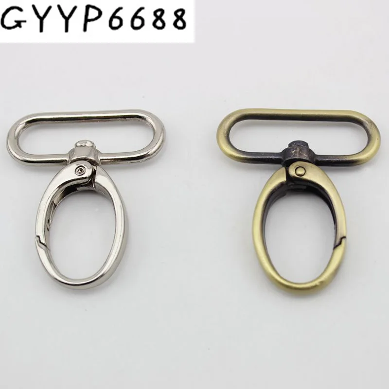 10-30-100pcs 19mm 24mm 31mm 38mm trigger snap hook metal trigger snap hook swivel clasp hooks hardware handbags purses