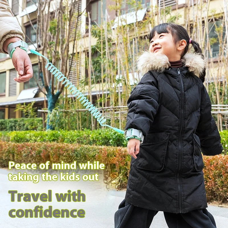 وصلة معصم للأطفال مضادة للضياع، حبل جر قابل للتعديل للأطفال الصغار، حزام أمان، حزام يد للمشي في الهواء الطلق للأطفال #3