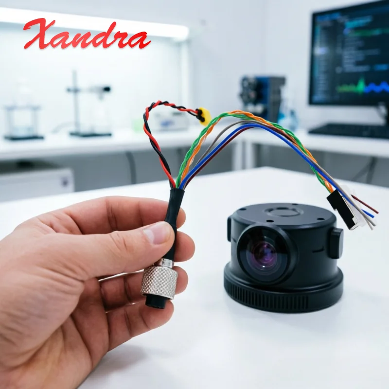 Livox Mid-360 M12 Aviation Plug 1 to 3 Cable TX30 Power Ethernet Data Wire LiDAR Radar Connector Line Compatible Mid360S