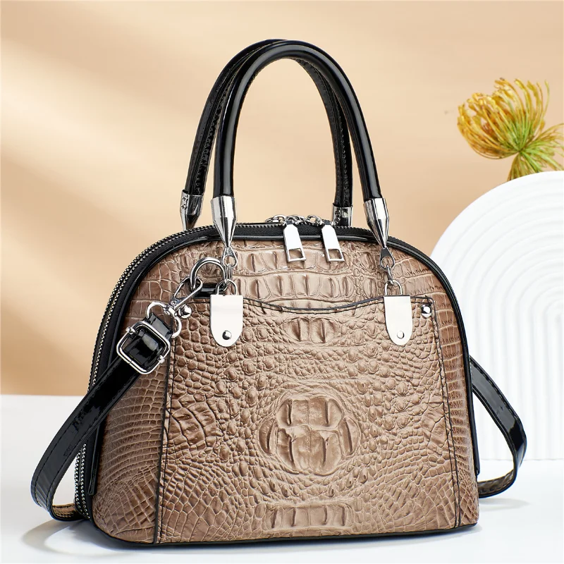 Borsa da donna in PU con motivo a coccodrillo 2023 borse a tracolla a spalla singola di lusso retrò leggero moda borsa da pendolare Versatile