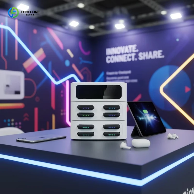 8-Slot 8000mAh Quick Charge Shared Power Bank Rental Station Commercial Public Phone Charging Kiosk with QR Code Payment