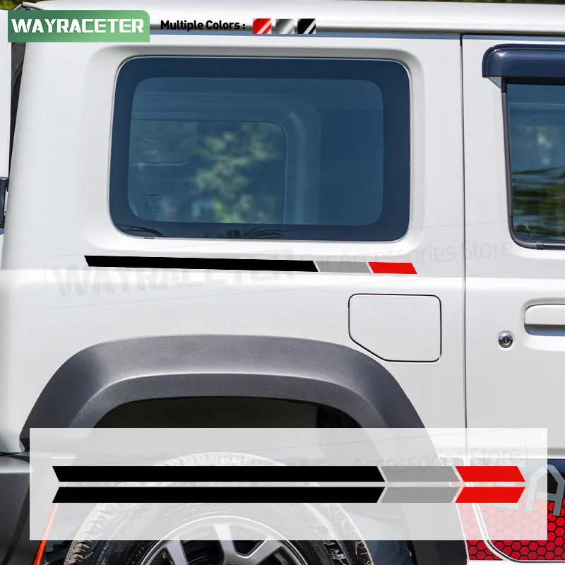 

2 Pcs Allgrip Rhino Edition Side Rear Fender Sticker Body Graphics Vinyl Decal For Suzuki Jimny JB74 2023 2024 2018+ Accessories