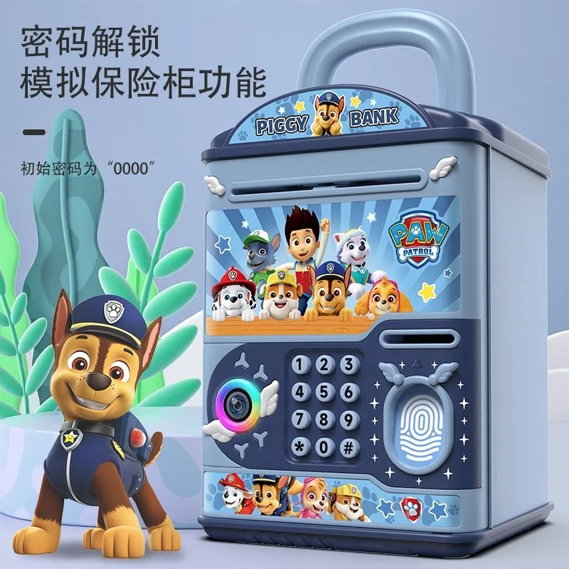 Paw Patrol Piggy Bank For Boy Girl Boys Only Cant Enter And Exit Childrens Savings Storage High End Password Box Children Gifts