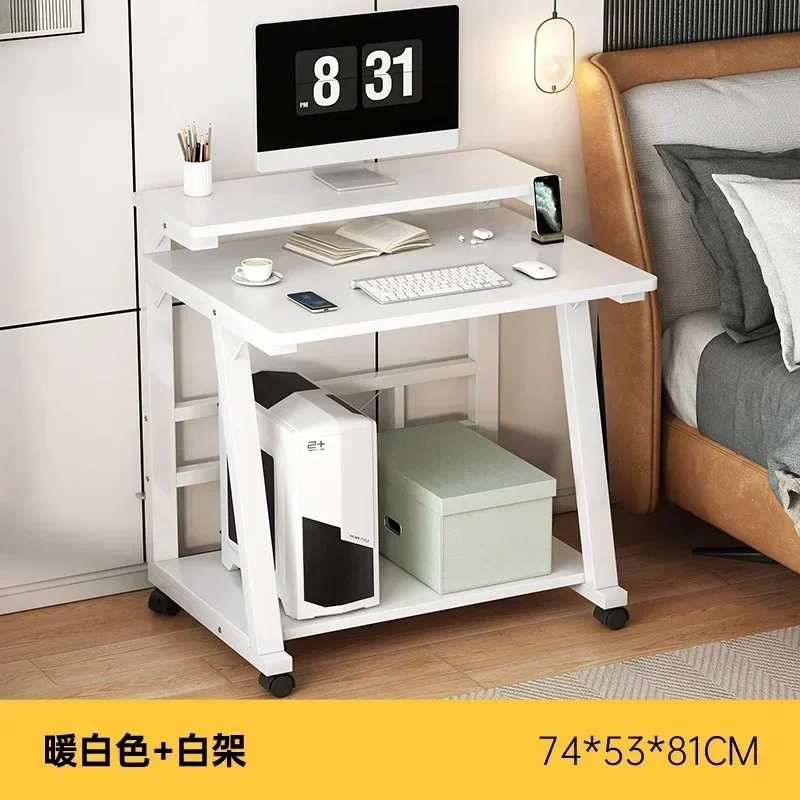 Modern Desk 47 Inch Small Computer Table Simple Style Office Writing Desk Industrial Office Table, Sturdy Laptop Table for Home