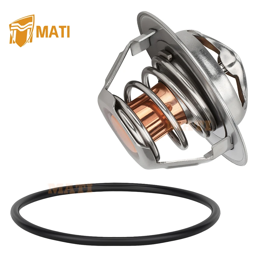 Thermostat w/ O-Ring (O-Ring Only 53.5X2.6) For Kawasaki Versys Ninja Vulcan 800 900 1000 KLZ1000 KRF1000 1996-2024 49054-0004
