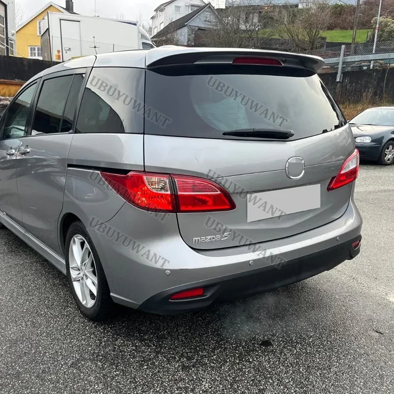 For Mazda 5 Premacy MAX Factory Style ABS Rear Trunk Boot Lid Car Spoiler Ducktail Lip Wing 2011 12 13 14 15 16 17