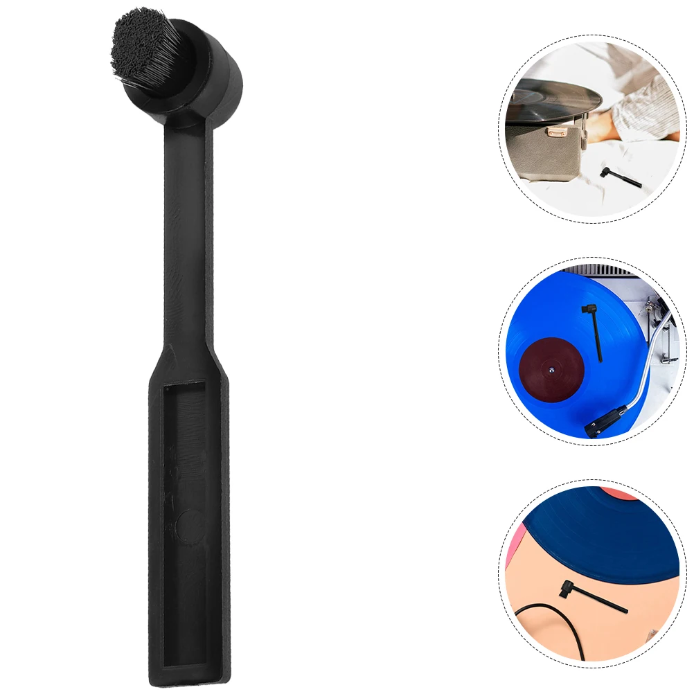 

2Pcs Vinyl Cleaning Brush Retro Record Player Stylus Anti Static Turner Cleaner For Needle Hair Record Brush Stylus