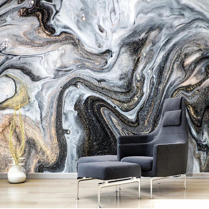 Custom 3D Wallpaper Modern Ink Landscape Marble Photo Wall Murals Living Room Study Creative Art Wall Paper Papel De Parede