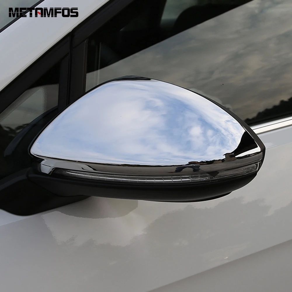 For Volkswagen VW Golf VII 7 MK 7 Golf 7 2013-2018 2019 Chrome Side Door Rearview Mirror Cover Trim Protector Car Accessories