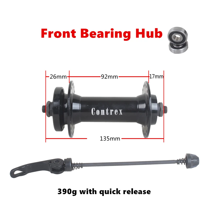 Snow Bike Hub 26 Inch Ultra Wide Aluminum Alloy Cassette Bearing 2 Peilin Front And Rear Axle Fatbike Bicycle Part Quick Release