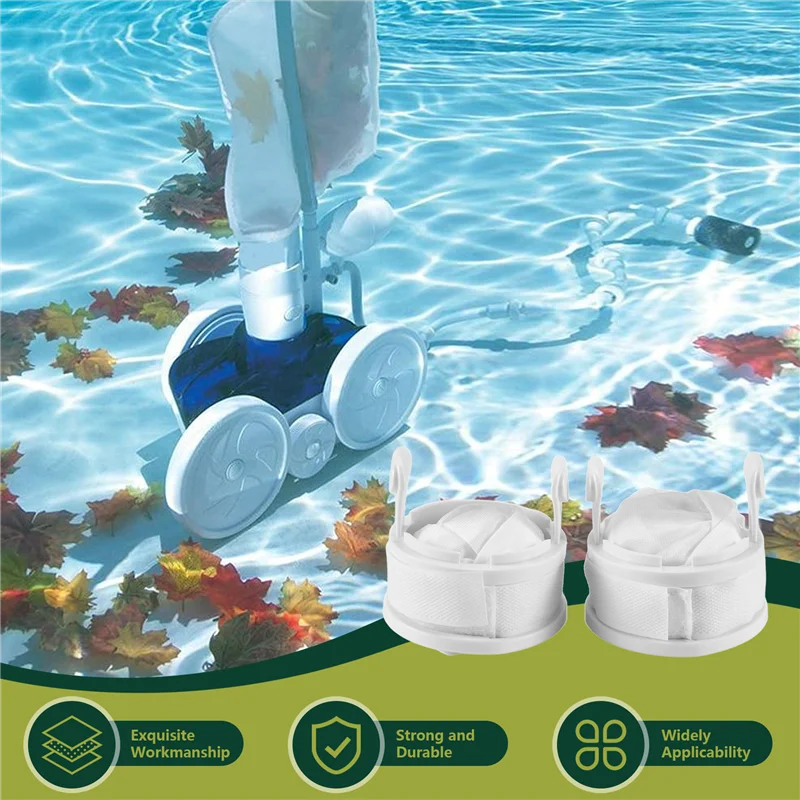 

2Pcs Compatible Zipper Replacement Bags For Polaris 280 & 480, Heavy Duty Pool Vacuum Cleaner/Filter Parts-A57X