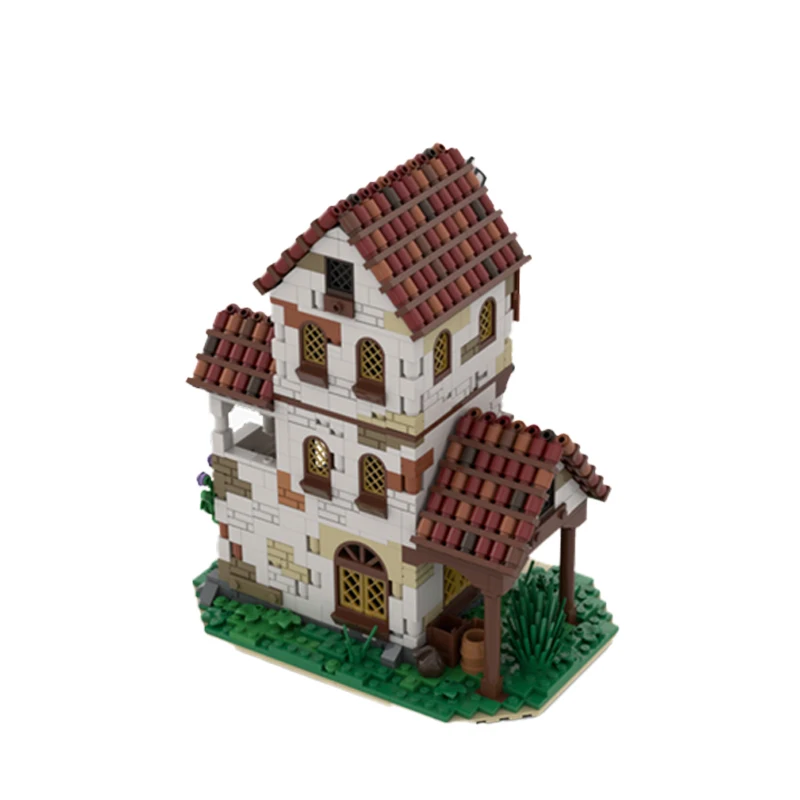 ストリート ビュー アーキテクチャ シリーズ 中世の城 MOC- 127497   ビルディングブロック DIY モデルコレクション専門家教育レンガおもちゃギフト