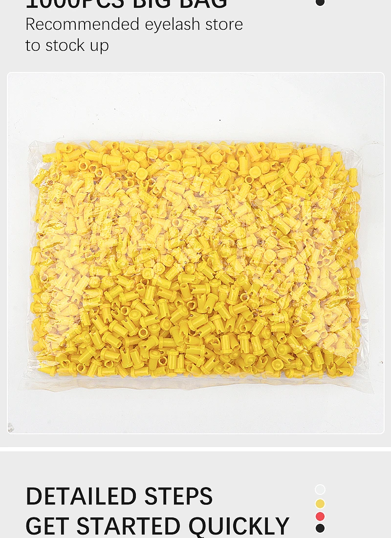 100/50Pcs Wimpern Kleber Flasche Blockieren Nadel Ersatz Wimpern Extensions Kleber Mund Kopf Anti-blocking Werkzeug für graft Lash – Detail 7