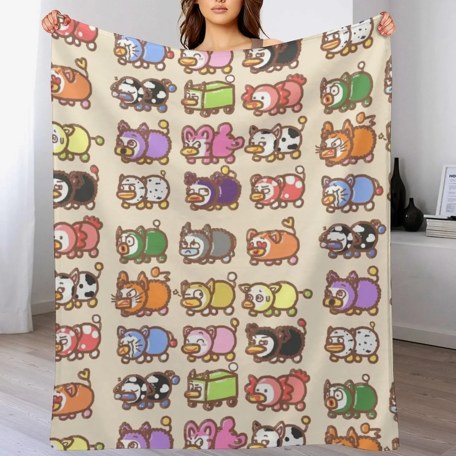 Pattern of Peepys :0 Throw Blanket Soft warm winter Sofa Throw Blankets