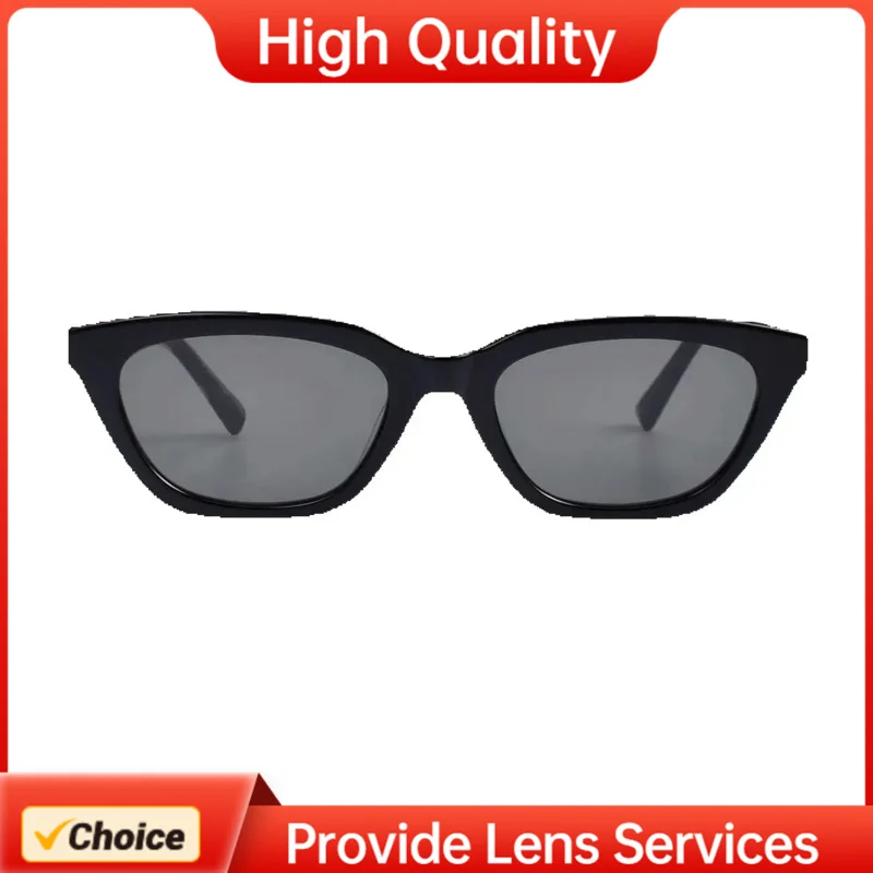 High Quality LOTI Popular Fashion GM Style CAT Eye sunglasses Gentle Men face UV Hand-made Acetate Monster Women shading GCJAN