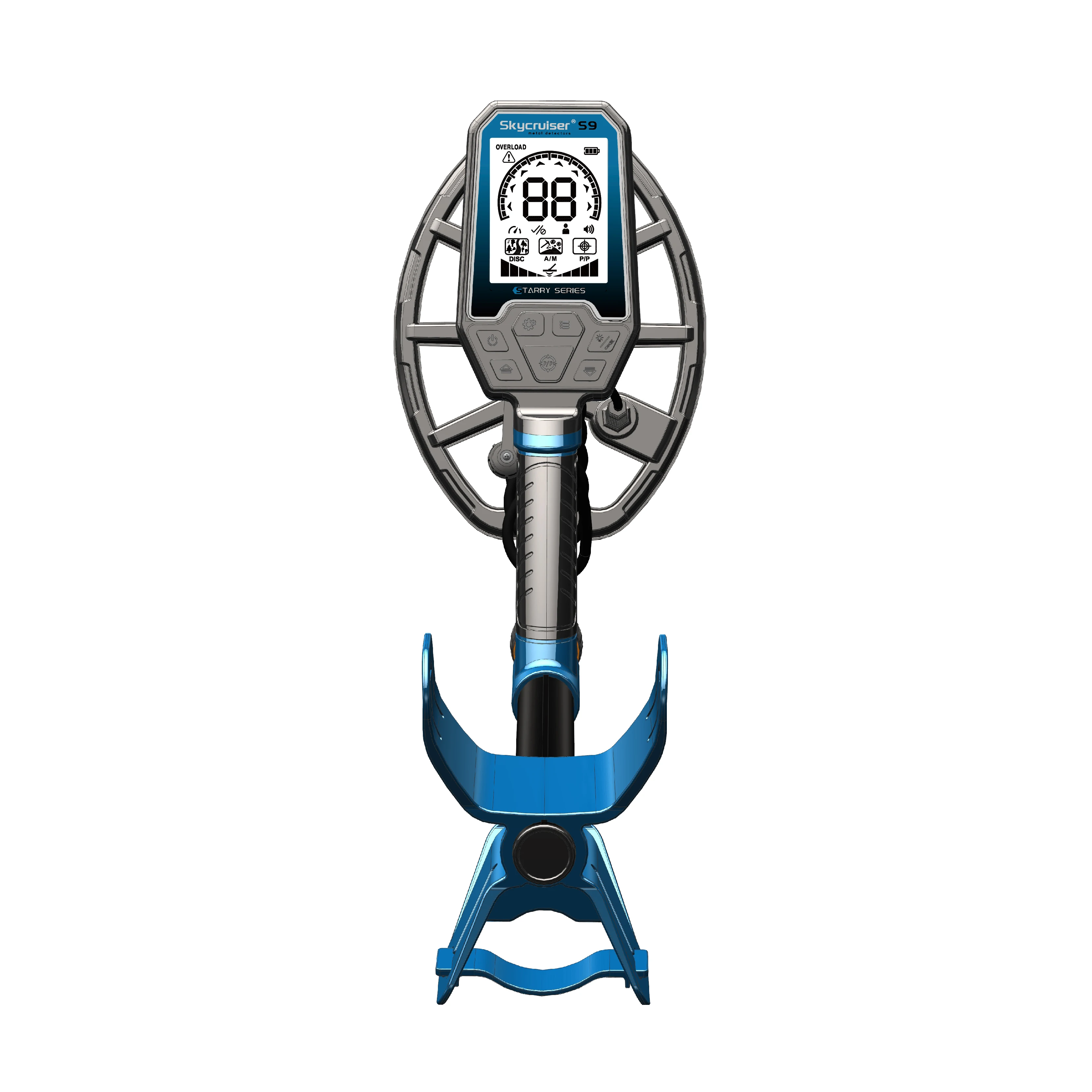 S9 Long-Range Professional Gold Metal Detector Fully Waterproof Lithium Battery Powered Metal Detector for Treasure Hunting