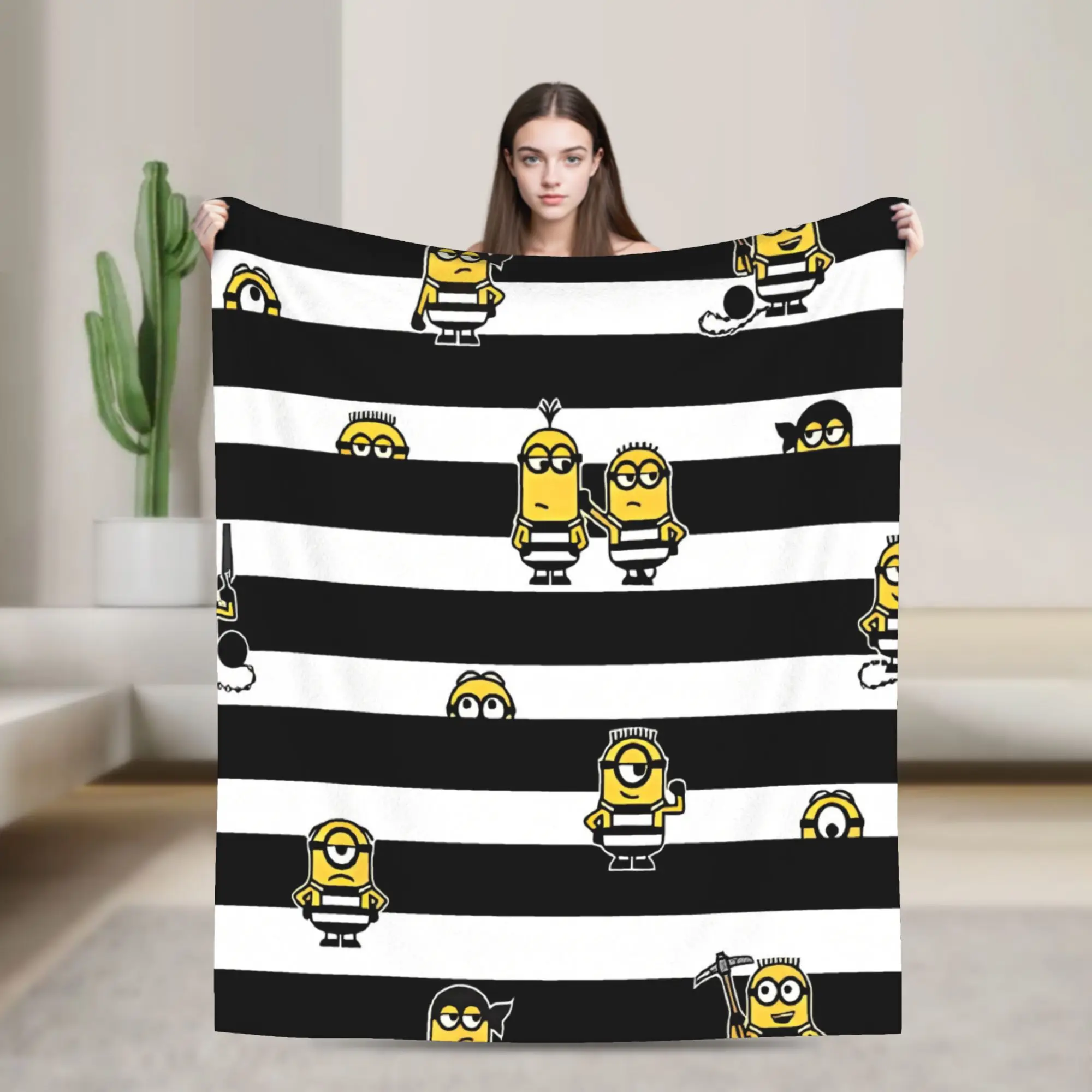 Cartoon M-Minions Blankets Quality Super Warm Throw Blanket Winter Kids Home Decor Funny Bedspread image 3