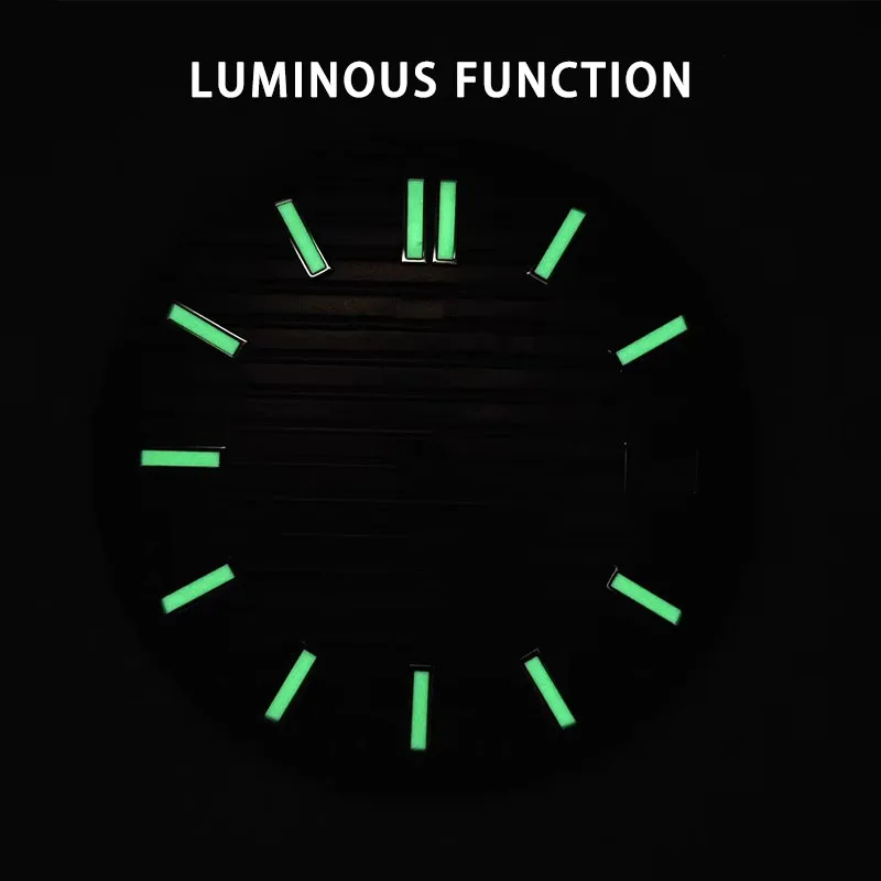 30.8mm Green Luminous Single Calendar Frame Dial Replacement Part Suitable For NH35/NH36 Movement Watch Modification Accessories