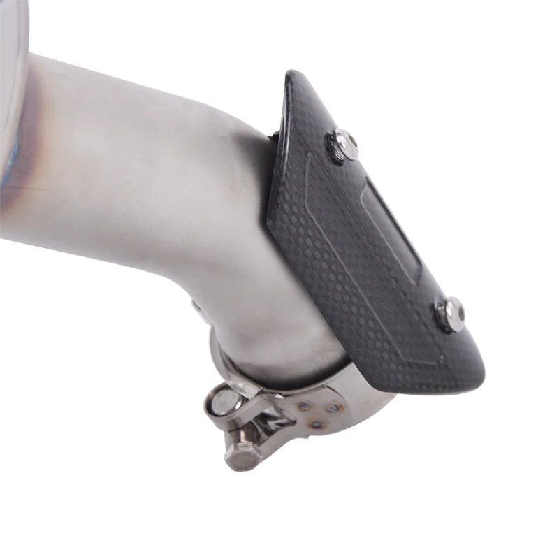 Slip On For Aprilia Tuareg 660 2022 - 2025 Motorcycle Exhaust Muffler Middle Link Pipe DB Killer Carbon Fiber Heat Shield Escape