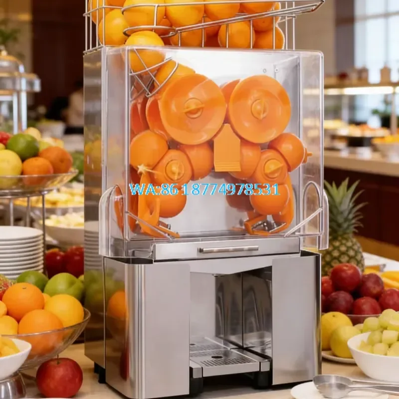 Wmwmnu Automatic Orange Juice Fruit Juicer Extractor for Home Use Fresh Citrus Squeezer Easy to Clean Compact Design