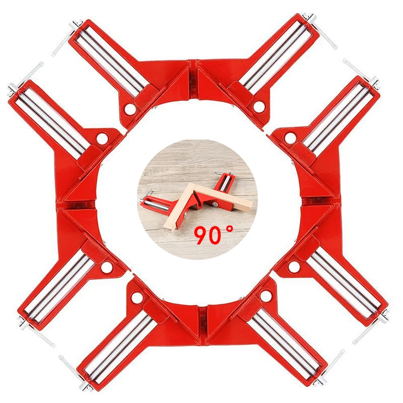 90° Metal Clamps For Woodworking Multifunctional Securing Clip Right Angle Clamp Hand Tools