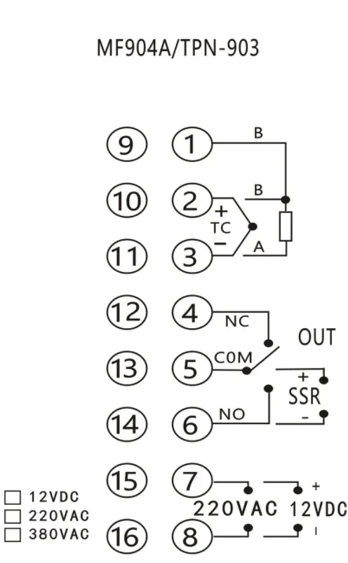 SKG MF904A MF-904A K0-300℃ K0-400℃ thermostat special for food oven Factory direct SSR RELAY CRELAY 24V 110V 220V 380V