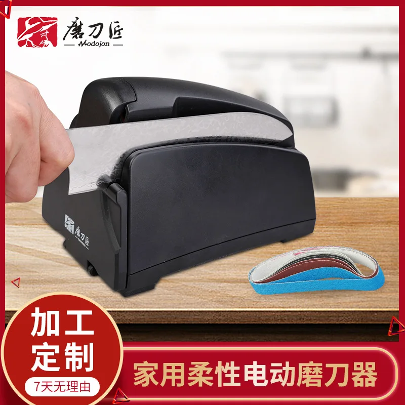 TAIDEA Electric Knife Sharpener Belt Sander 120/320/600/1000# Replaceable Sand Belt EU PLUG Professional DIY Woodwork Tool