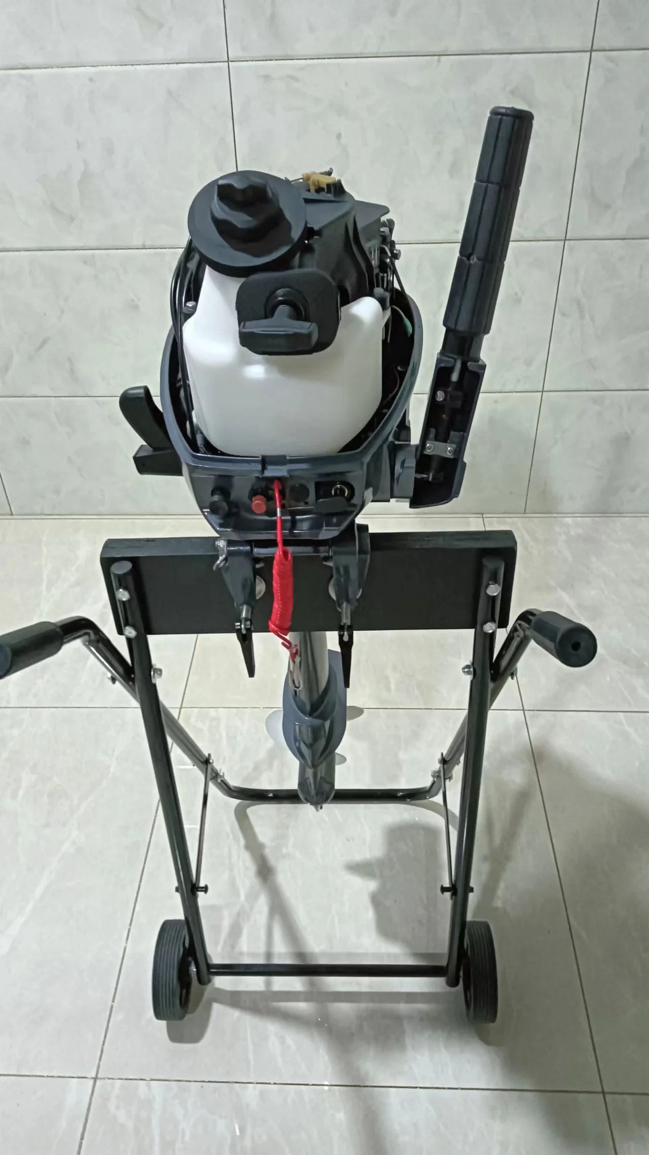 6HP Outboard Motor for Sale Outboard Engine 4 Stroke Engine&fuel Tank and Accessories Manual Tiller Handle &rear Control 28.8 KG